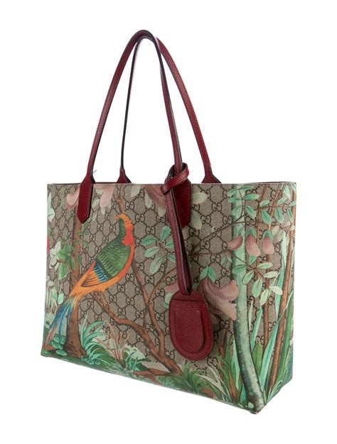 gucci tian tote|Gucci GG Supreme Tian Garden Tote .